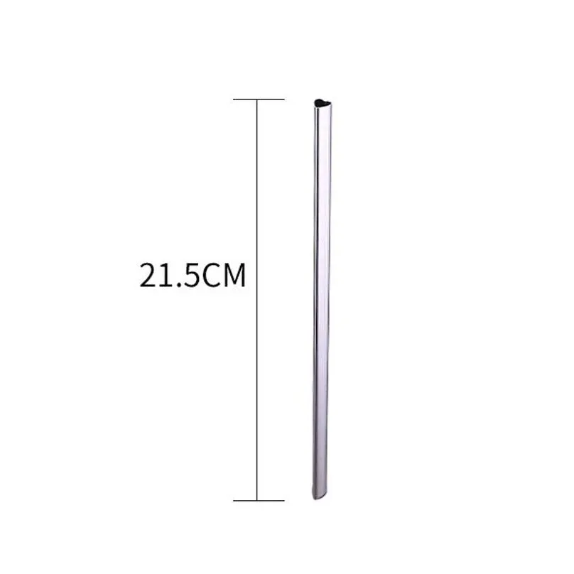 drinking straw reusable metal straw heartshaped bubble tea straws 304 stainless steel pearl milkshake straw 21.5cm lx3094