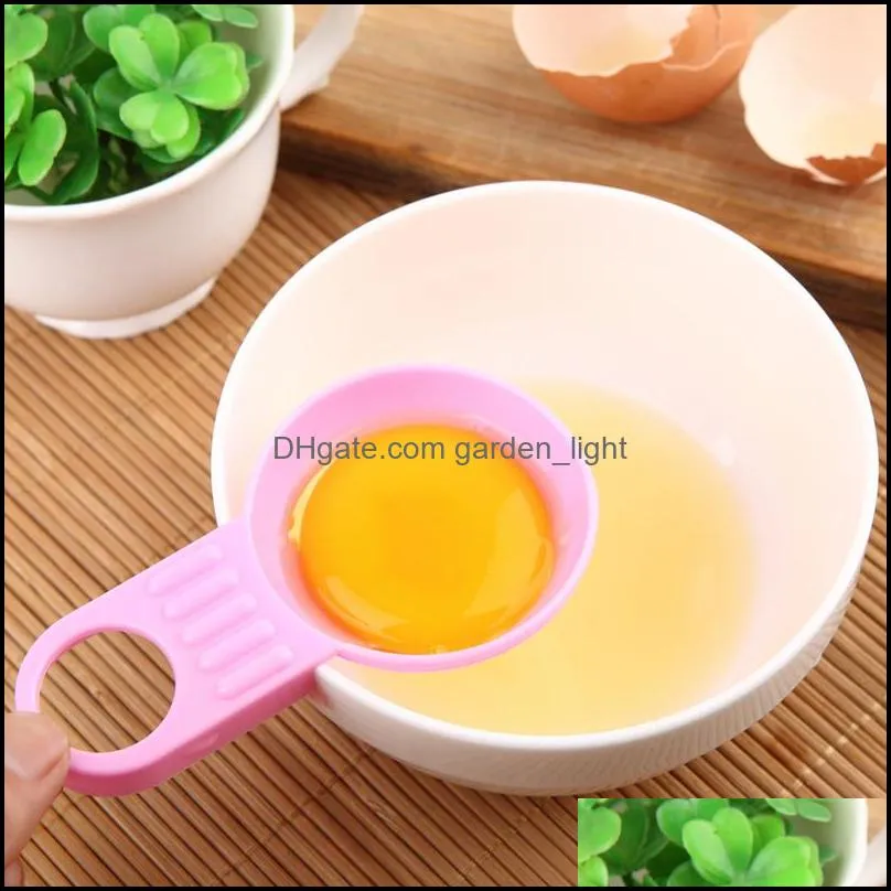 food grade pp material egg white separator colorful short handle eggs distributor multi colors kitchen tools 0 35ll l1