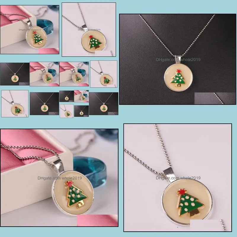 pretty christmas tree necklaces for necklaces pendants luminous necklace