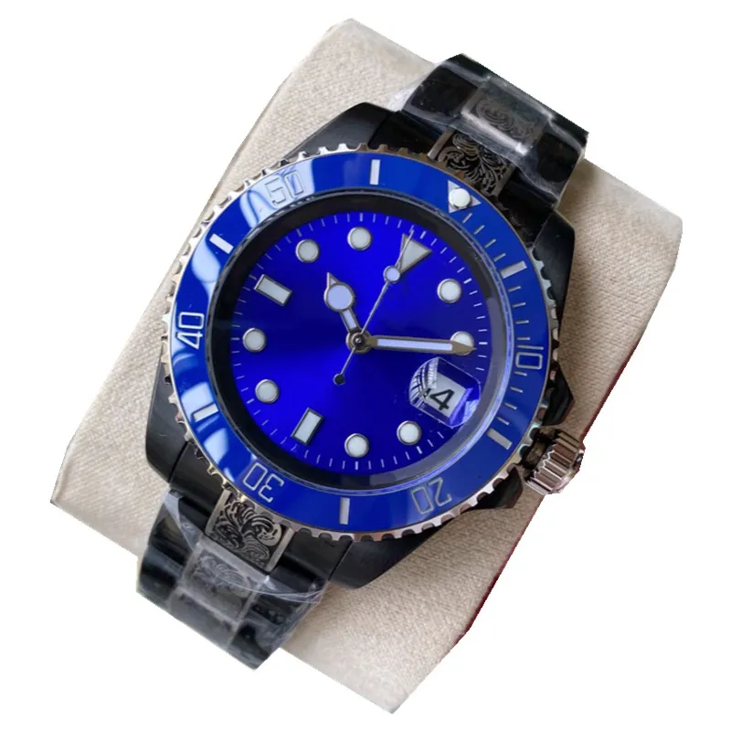 Watch mens watchs watch automatic mechanical watches stainless steel strap watch designer Sapphire Waterproof fashion wristwatch business watch Montre De Luxe