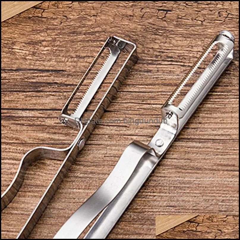 newportable stainless steel  peeler sharp practical fruit potato peeler multifunctional kitchen tool melon planer rra10664