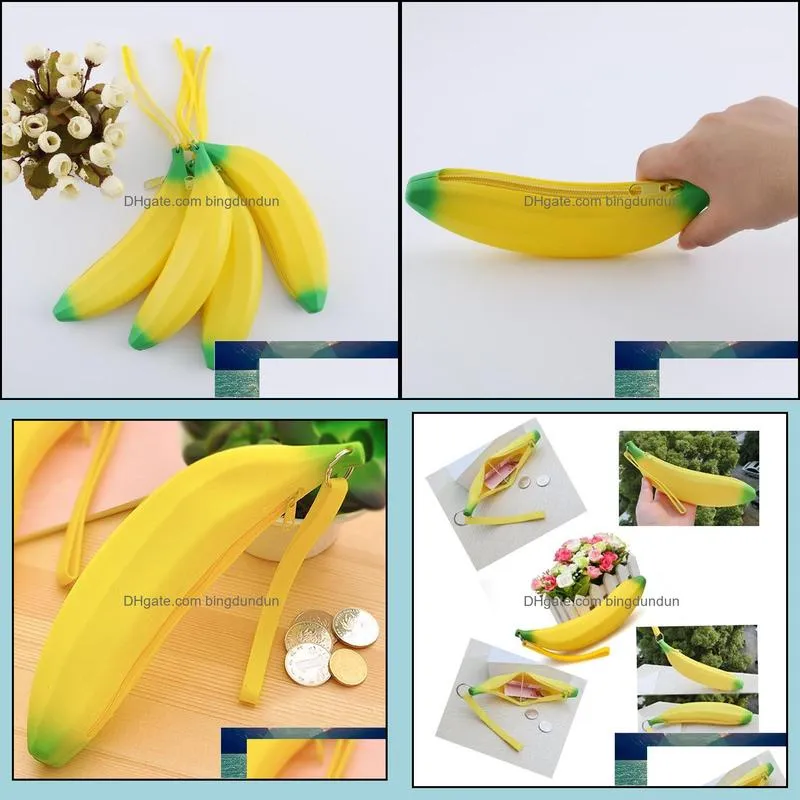 pencil cases for girls and boys pen pouch kawaii cute banana pen bag wallet pouch school office pen case supplies stationery