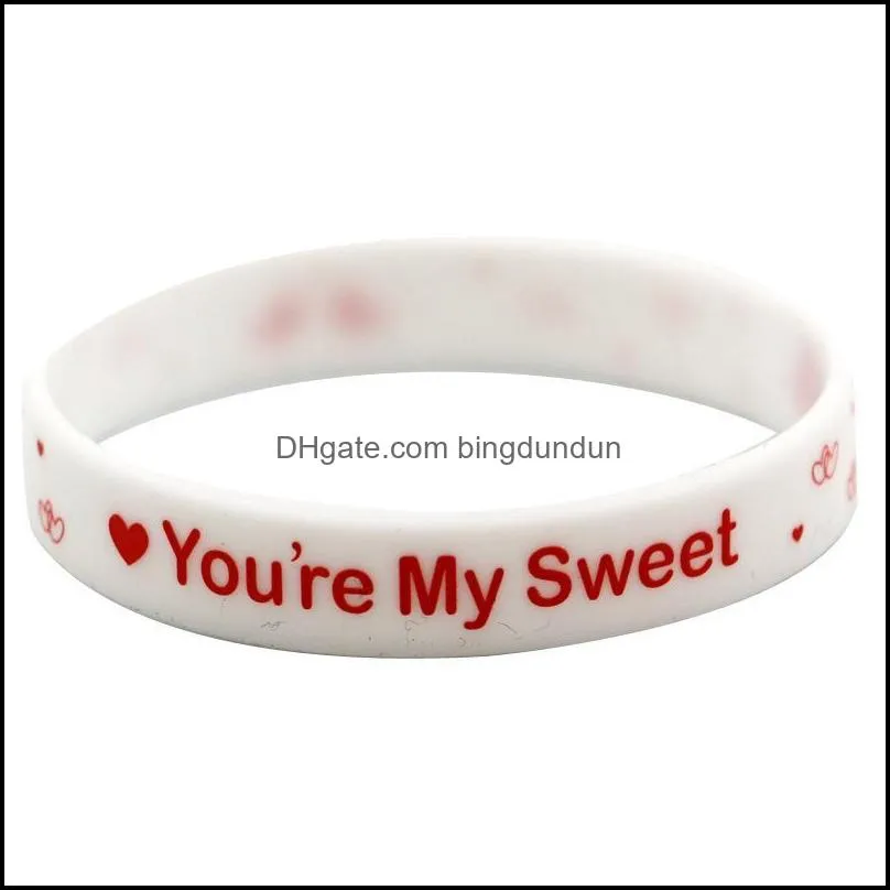 8 styles silicone bracelet party favor love cartoon bracelet fashion jewelry valentines day gift rra11357
