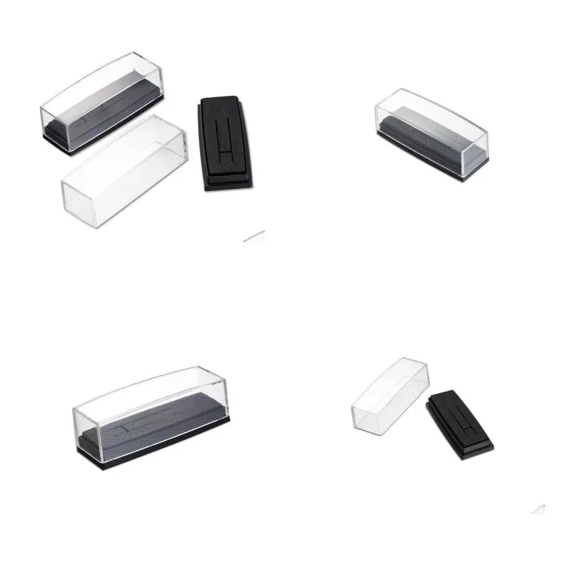 clear cover box for tie clip pin gift boxes wedding engagement favours stickpin display packaging casket
