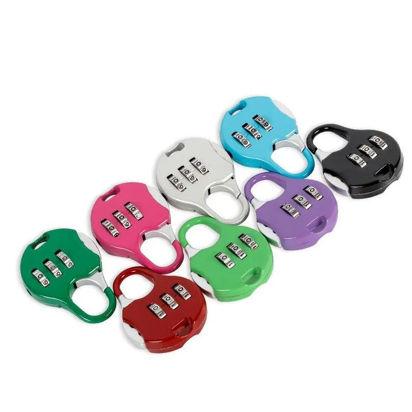 mini padlock for backpack suitcase stationery password lock student children outdoor travel gym locker security metal