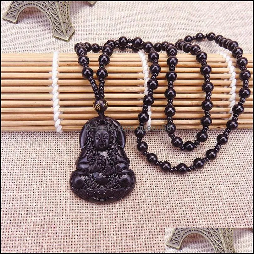 temple fair plaid shop jewelry fashion womens imitation jade guanyin buddha sweater chain long necklace