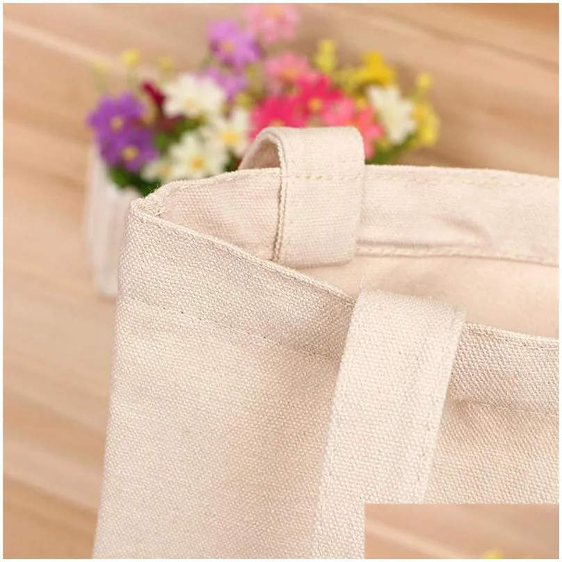 blank pattern canvas shopping bags eco reusable foldable shoulder bag handbag tote cotton tote bag wholesale custom lz0650