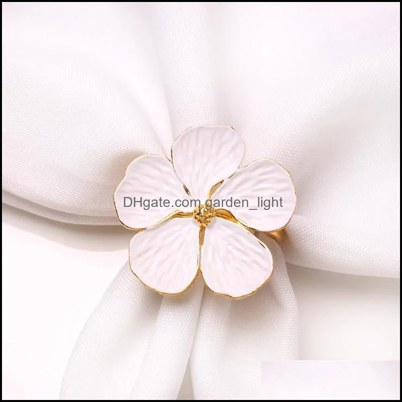 flower napkin ring wedding napkin holder