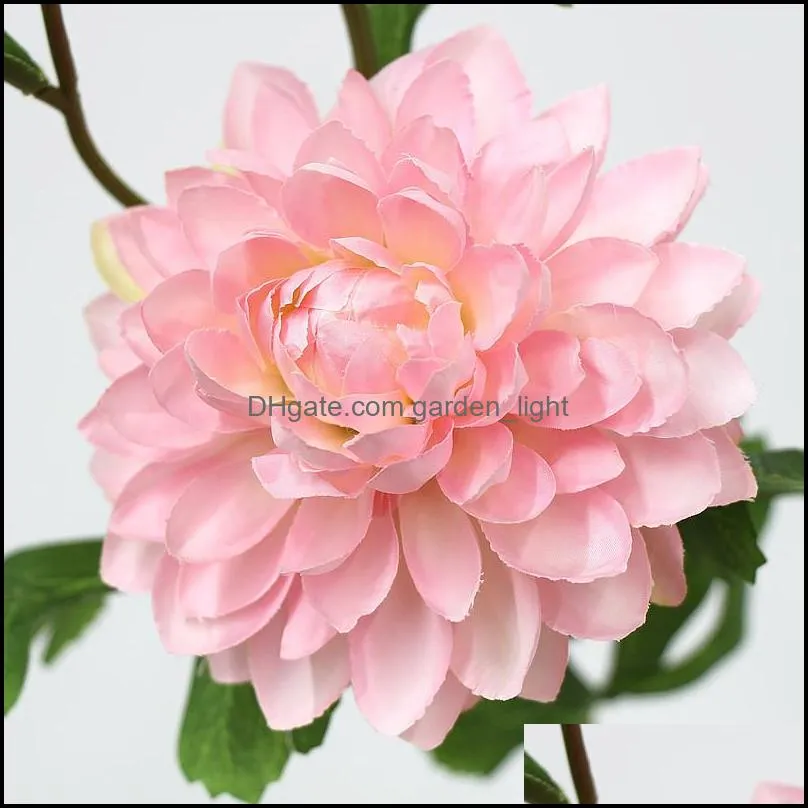 single head artificial flower fake silk single real touch flowers wedding centerpieces home party decorative flowers