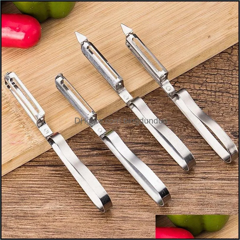 newportable stainless steel  peeler sharp practical fruit potato peeler multifunctional kitchen tool melon planer rra10664