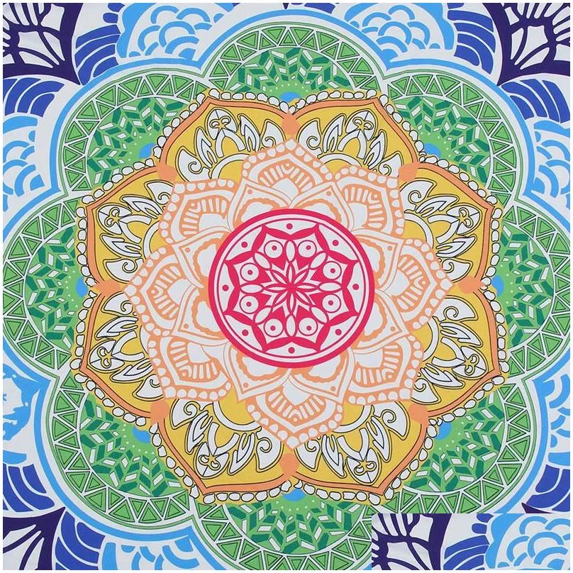 6 types portable beach towel india mandala wall hanging bed manta yoga mat tassel blanket camping mattress sleeping pad tapestry