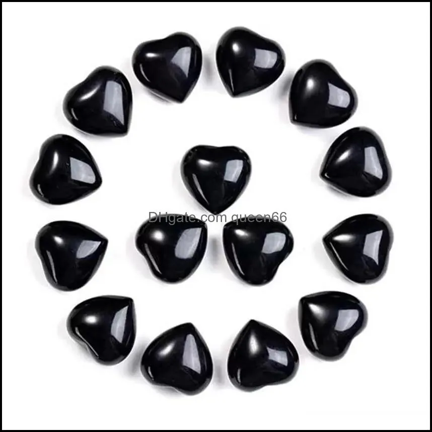 15x10mm natural love stone heart ornaments craft chakra reiki healing quartz mineral tumbled gemstones hand home decor