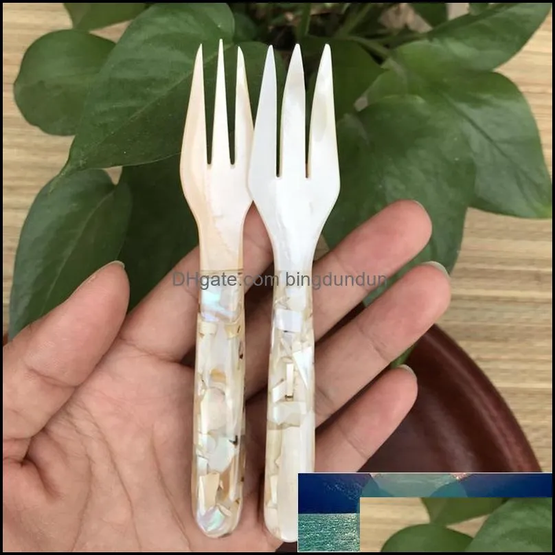 new home adorable seashell fork spoon flower pear wood stitching caviar sauce plus wood fork home kitchen supplies