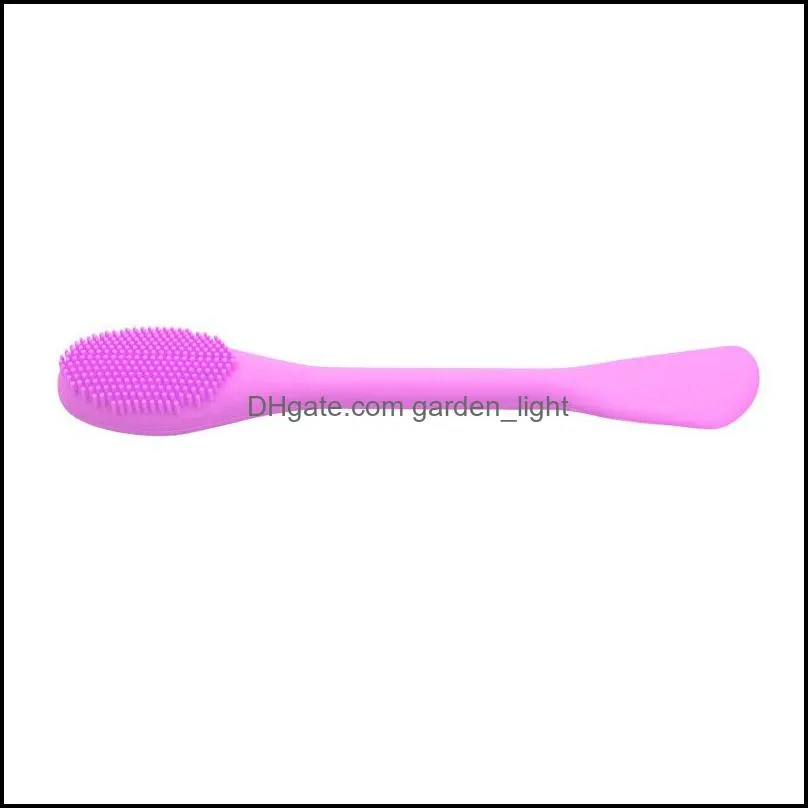 2020 new pattern silicone massage brush double head use facial mask clarisonic makeup brushes keep cool 4 3le d2