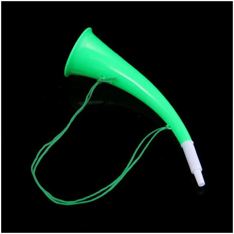 25cm cheer horn football fan cheering horns plastic trumpet loudspeaker noise maker party supplies shipping za5601