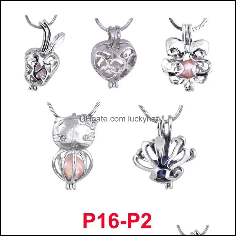 wholesale styles pearl cage pendant opening cages locket charm for pearl beads jewelry diy shipping