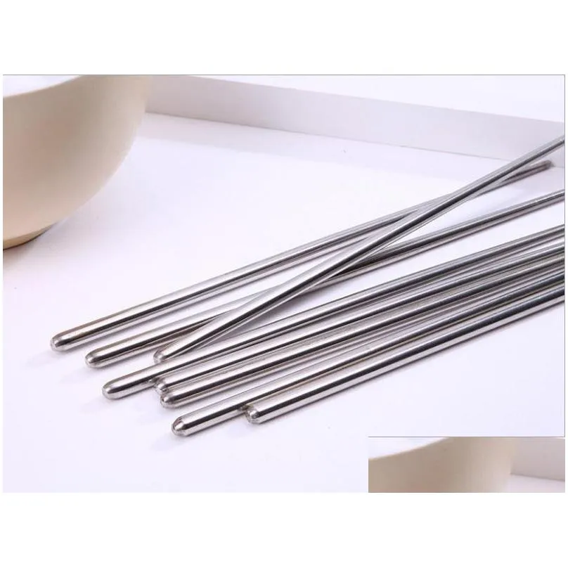 newest fashion stainless steel chopsticks tableware wedding favors gift with retail package for guest shipping za5422