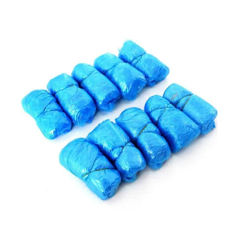  shipping disposable shoe covers pack of 100pcs / protect your carpets and floors one size fits all