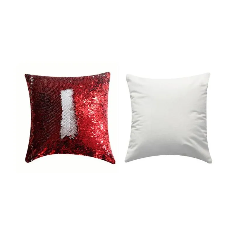 sublimation blank magical sequins item pillowcase for sublimation ink print diy gifts 40x40cm