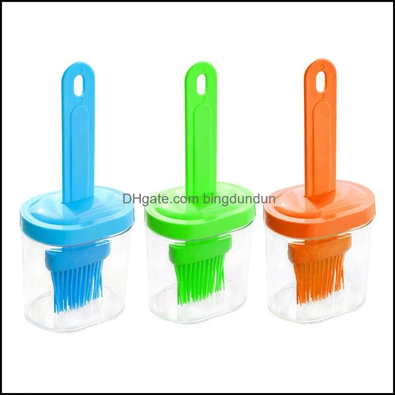 high temperature resistant silicone bottle brush portable barbecue oil brush household baking pancake