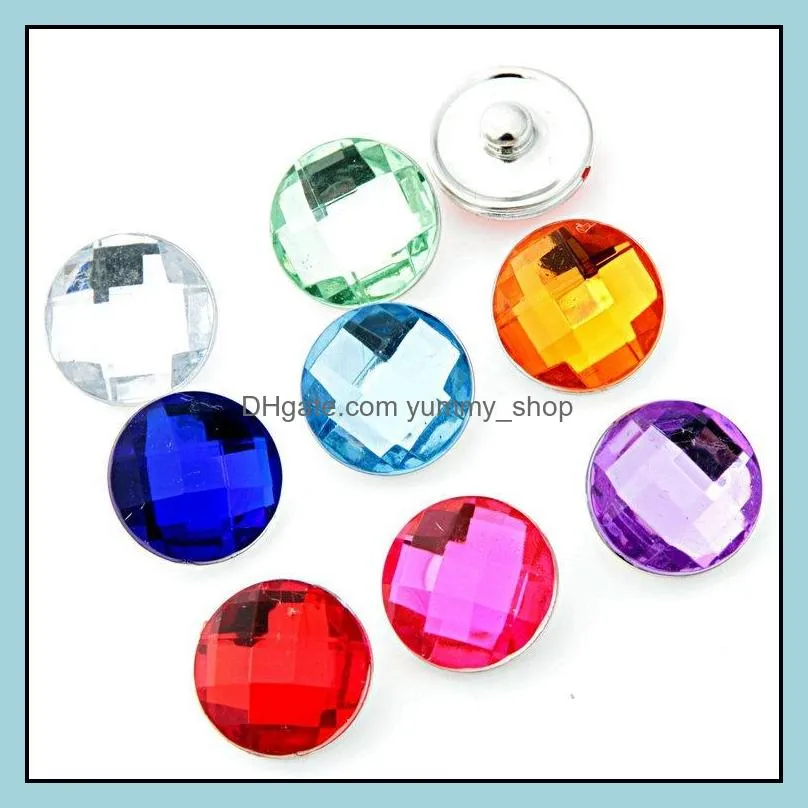 18mm resin clasps ginger snap button jewelry diy bracelet necklace jewelry accessory adornment set