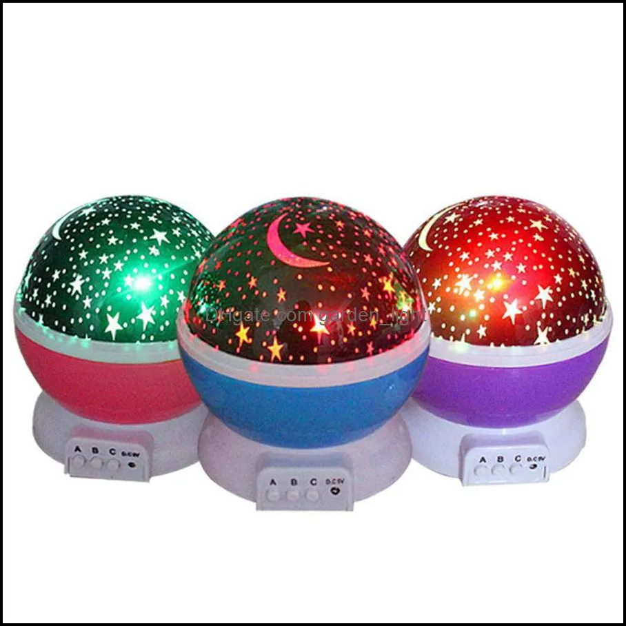 valentines day gift led stars starry night lights projector kids gifts moon colorful lamp battery usb bedroom decor light lamp