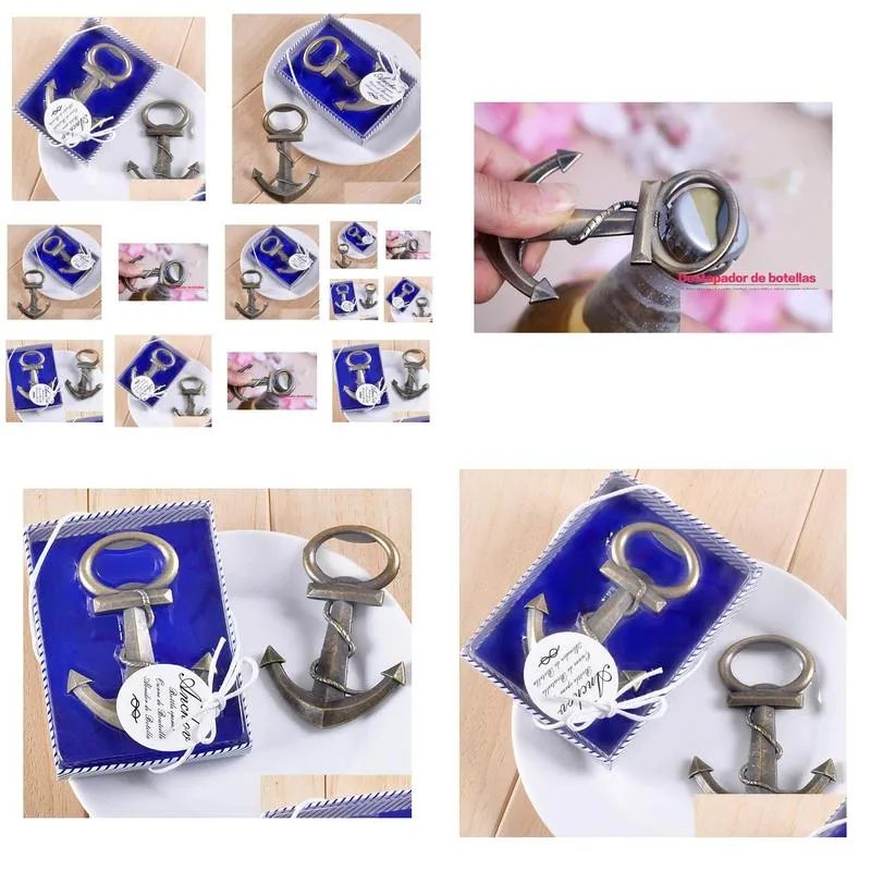 2017 new nautical boat anchor bottle opener wedding party shower favors present gift dhs fedex 