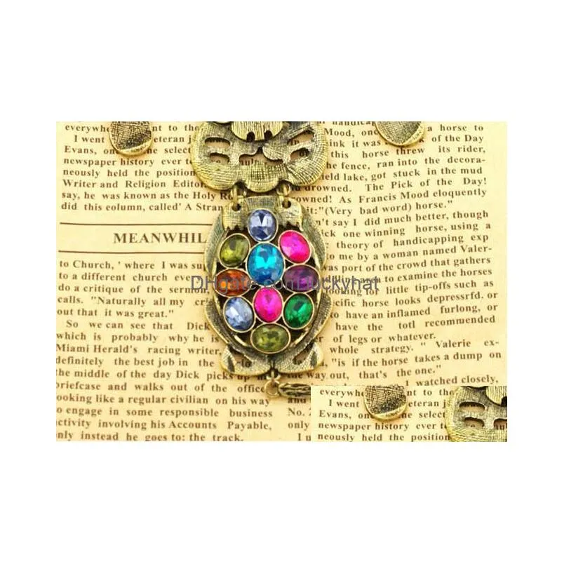 fashion jewelry vintage cute colorful dog pendant necklace