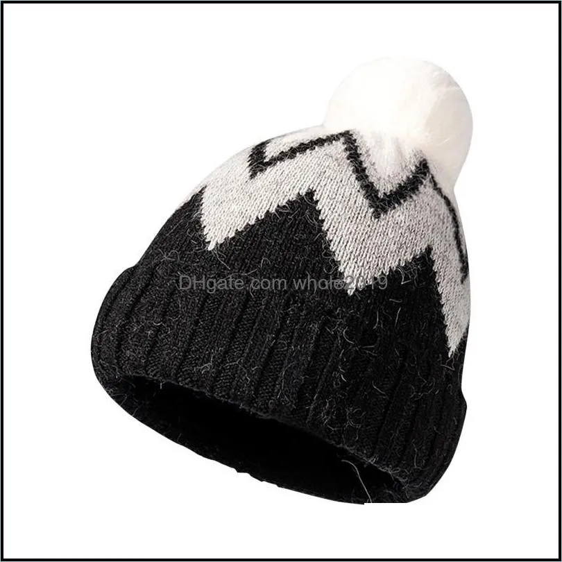 beanie/skull caps beanies women fashion casual wool ball woolen hatwork warm outdoor knitted gorras para mujer czapka zimowa