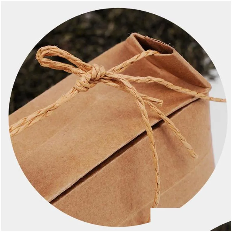 rice paper bag tea packaging cardboard paper bag weddings kraft paper bags food storage standing packing bags lx0043