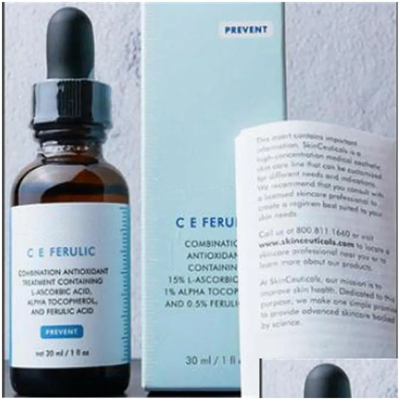 top quality h.a intensifer ce ferulic serum phyto phloretin cf hydrating b5 discoloration defense serums 30ml skin care essence dhs