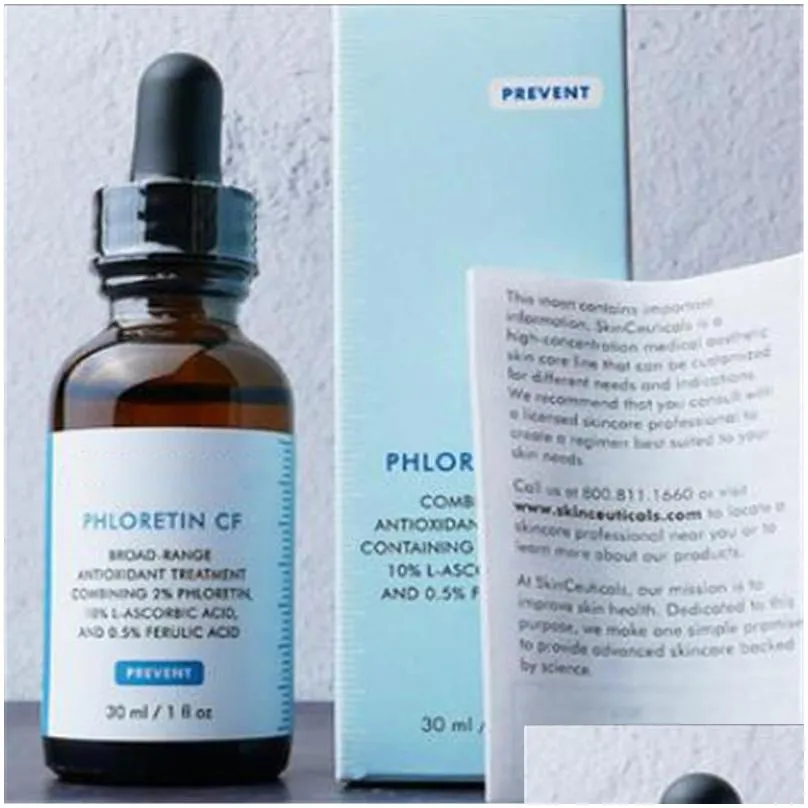 top quality h.a intensifer ce ferulic serum phyto phloretin cf hydrating b5 discoloration defense serums 30ml skin care essence dhs