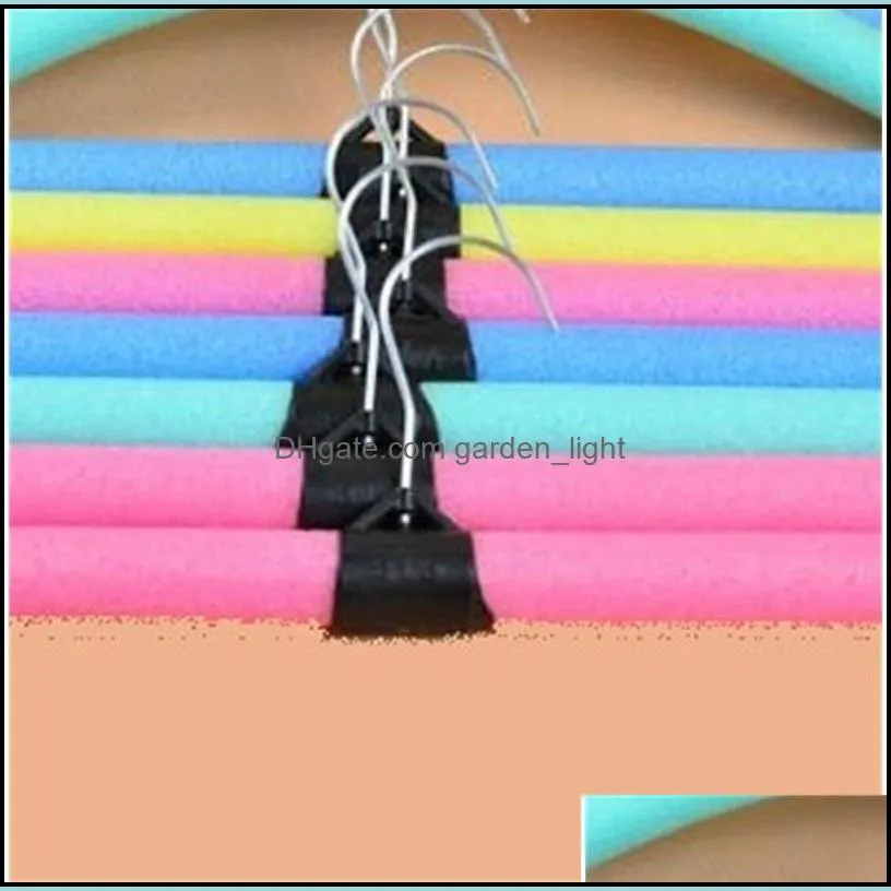 bend colorful cloth hanger sponge adjustable clothes rack clothing store home closet organizer accessories 0 35dy g2