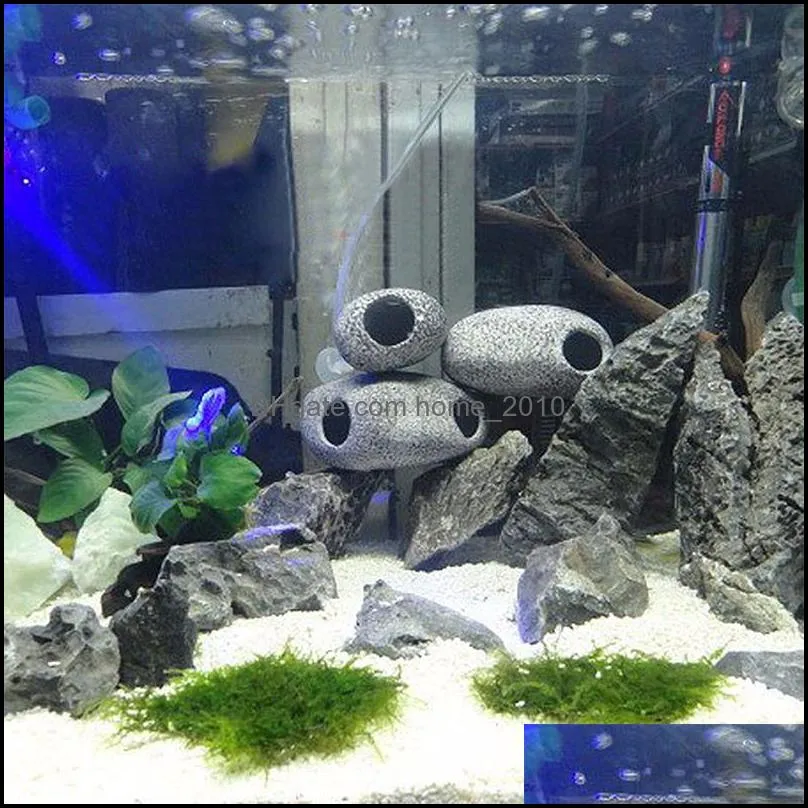 aquarium stone fish tank decorations resin rock cave pond shrimp breeding ornament decor accessory decorative marbles