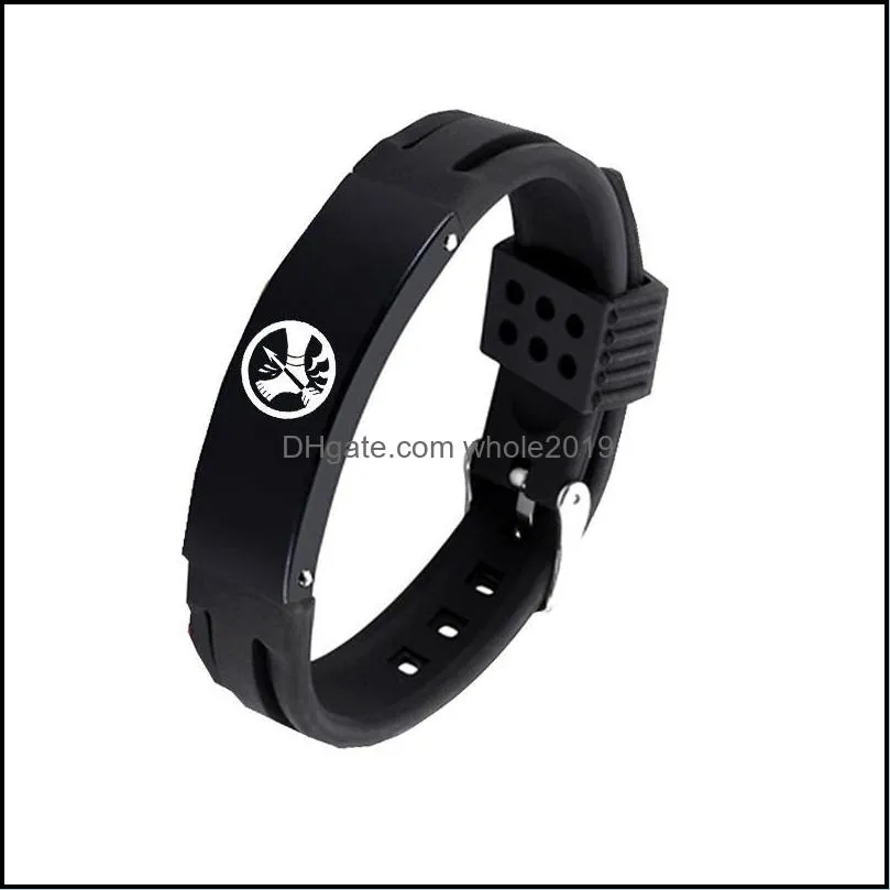 charm bracelets scp foundation secure contain protect bracelet women men customize magnetotherapy sport casual wristband bangle gift