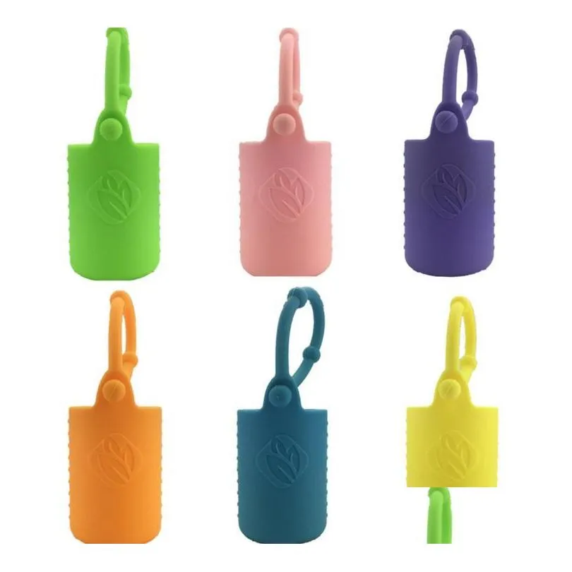 60pcs  oil bottle case cover storage box protector silicone protective carrying holder color random delievery sn1771