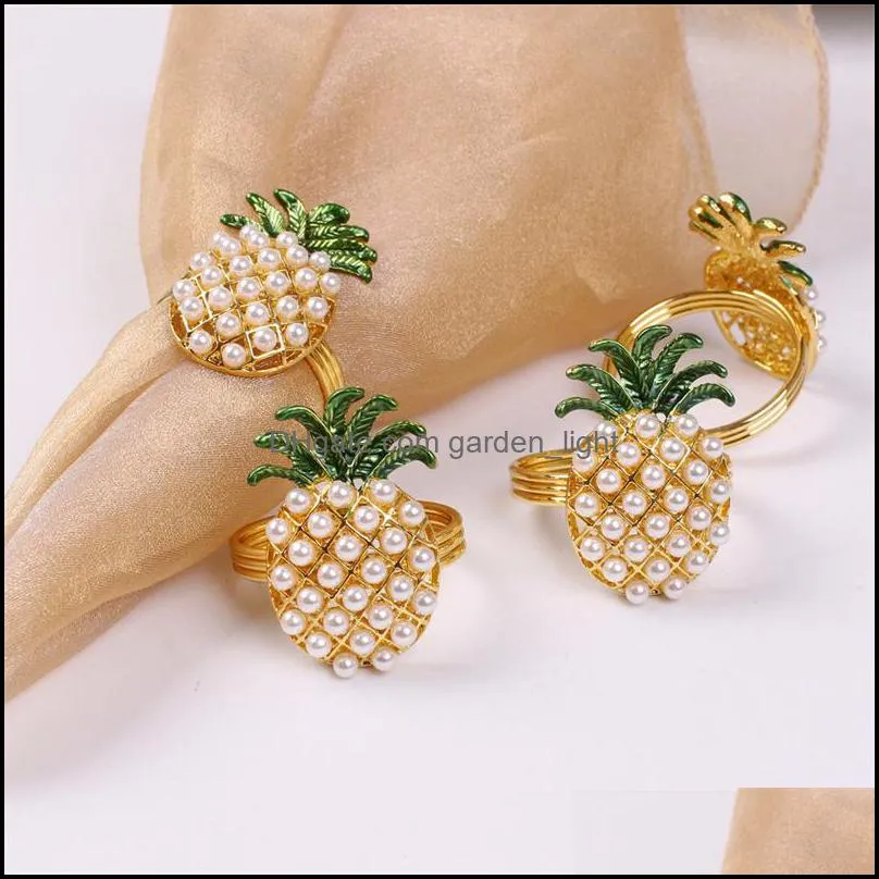 pineapple grape beaded napkin ring table decorative napkin holder