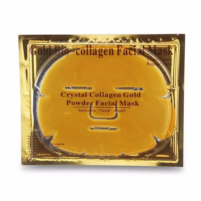 dropshipping gold biocollagen facial mask crystal gold powder collagen facial mask moisturizing antiaging face mask