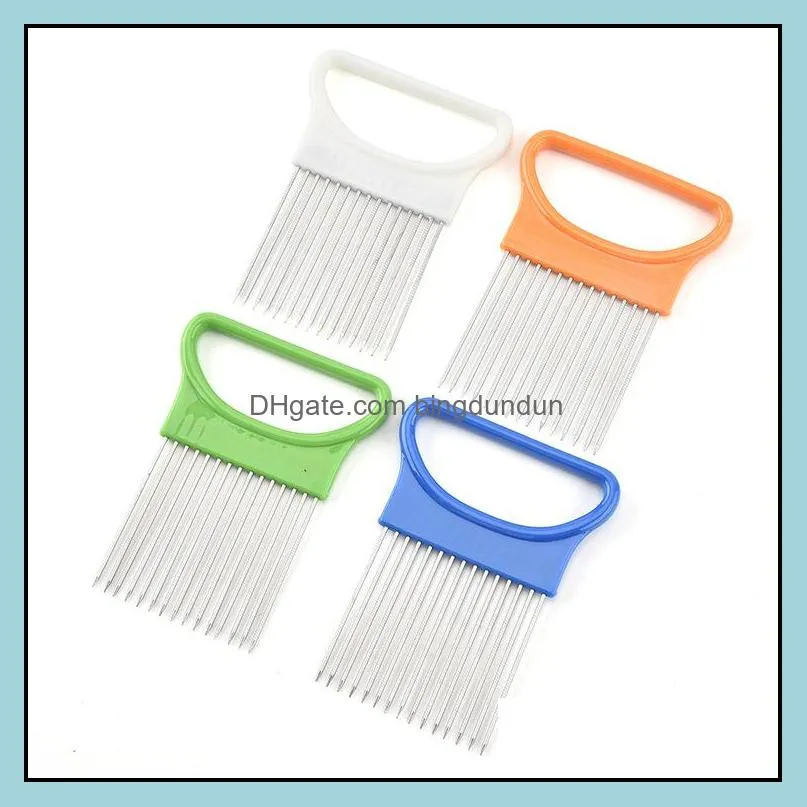 tomato vegetable tools shredders slicer onion cutting aid guide slicers cutter safe fork kitchenware accessories rre12422