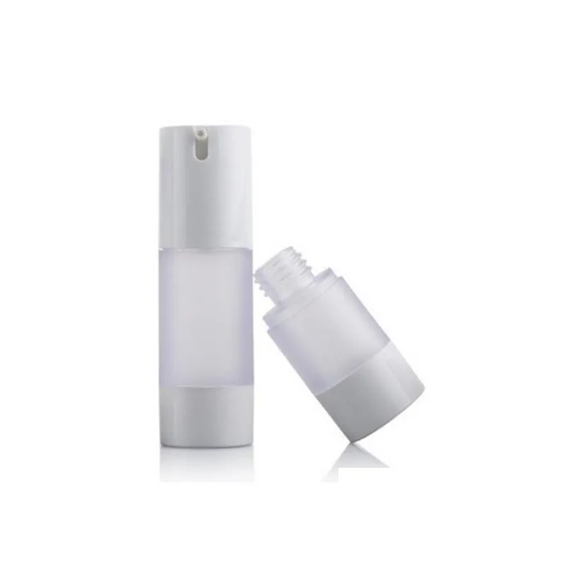 15ml 30ml 50ml airless bottle frosted/matte vacuum pump bottle lotion bottle used for cosmetic containe fast shipping