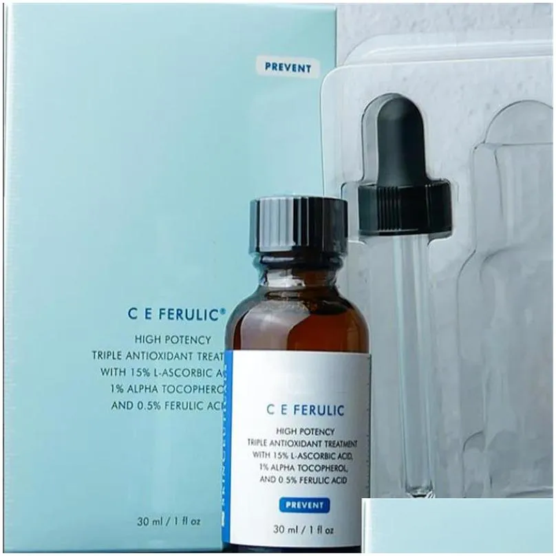 top quality h.a intensifer ce ferulic serum phyto phloretin cf hydrating b5 discoloration defense serums 30ml skin care essence dhs