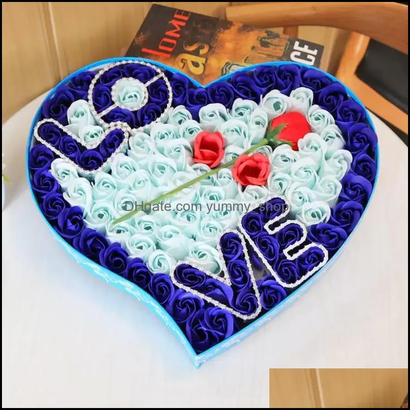 valentine day gifts soap flower love rose flower wedding birthday days artificial soaps gift party decoration rrd13156