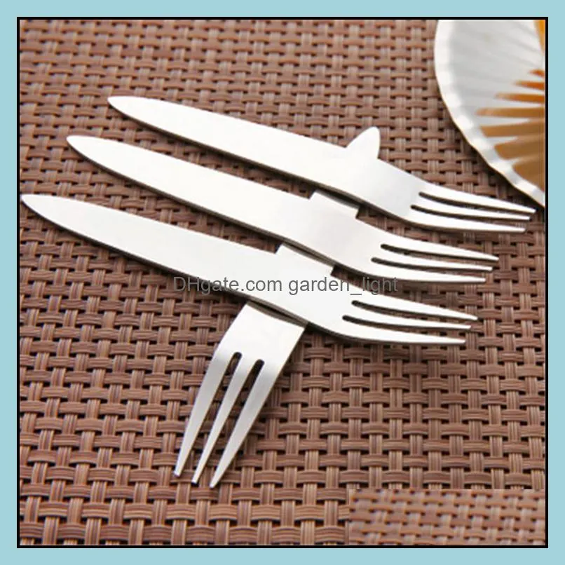 reusable 18/0 stainless steel cake forks metal cake forks for wedding/birthday party