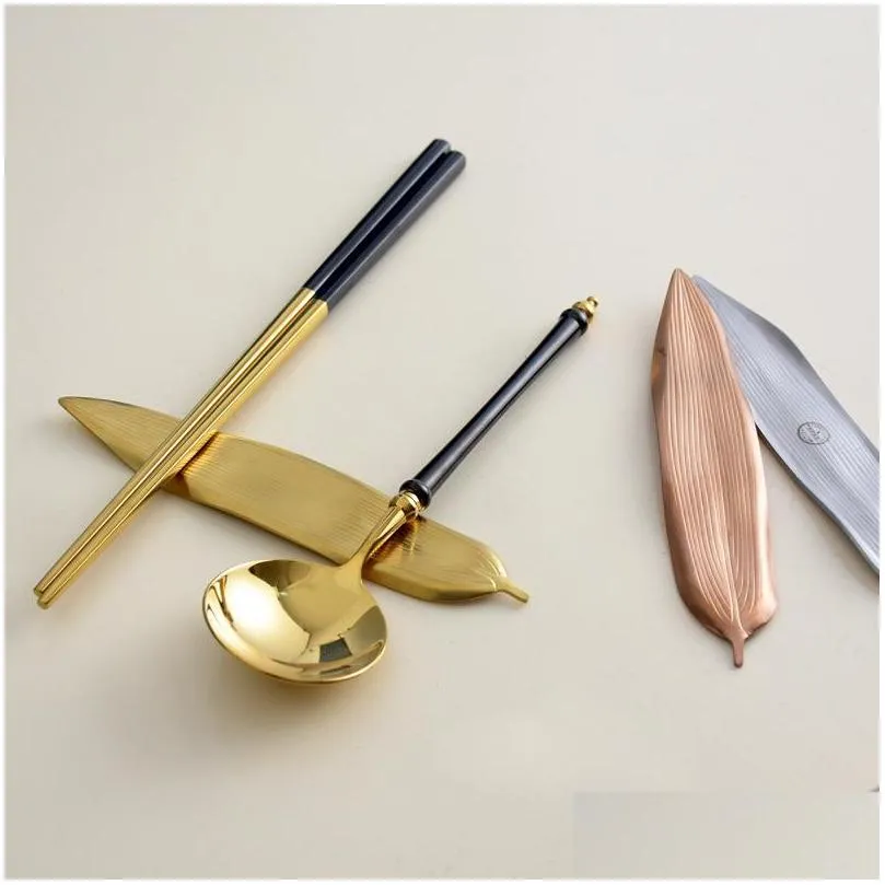 creative japanese chopstick rest personalized hotel household chopsticks pillow spoon holder tableware chopstick holder lx4543
