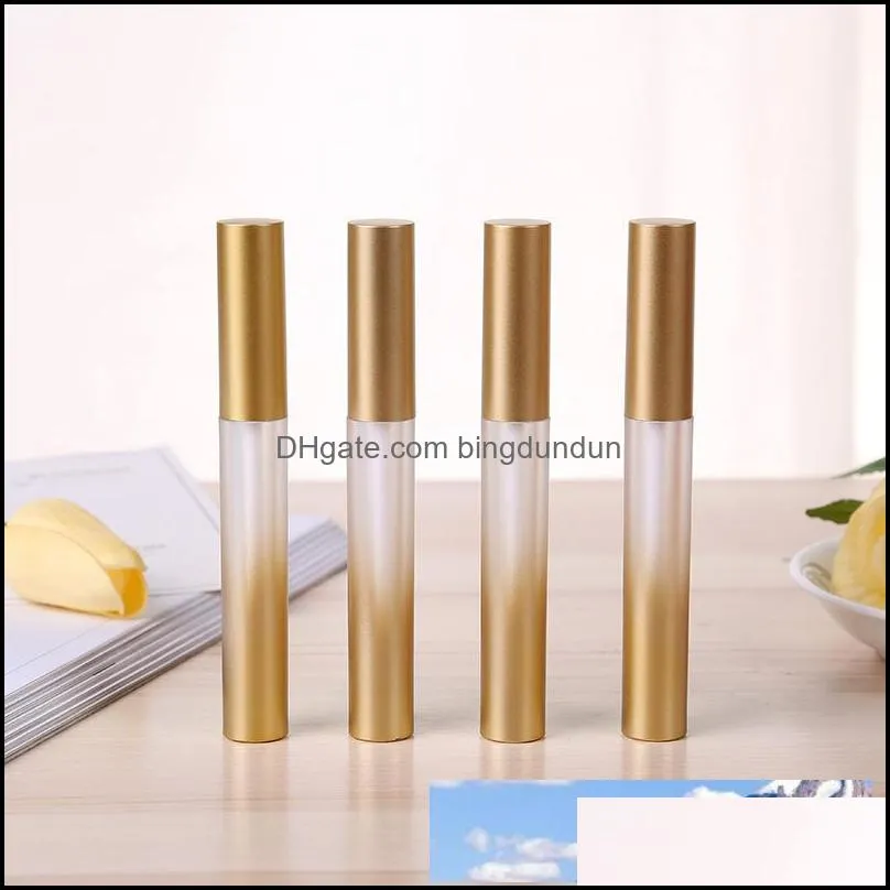 gold transparent empty lipgloss tubes liquid lipstick eyeliner eyebrow beauty makeup products case refillable bottles 20pcs