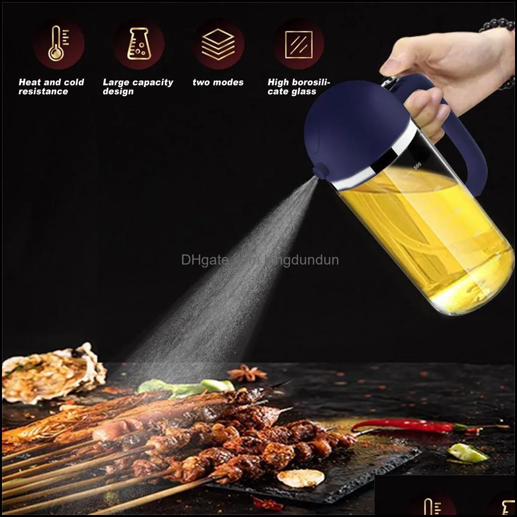 new oil sprayer bottle with handle condiments dispenser soy sauce dispensing container kitchen tool kitchenware