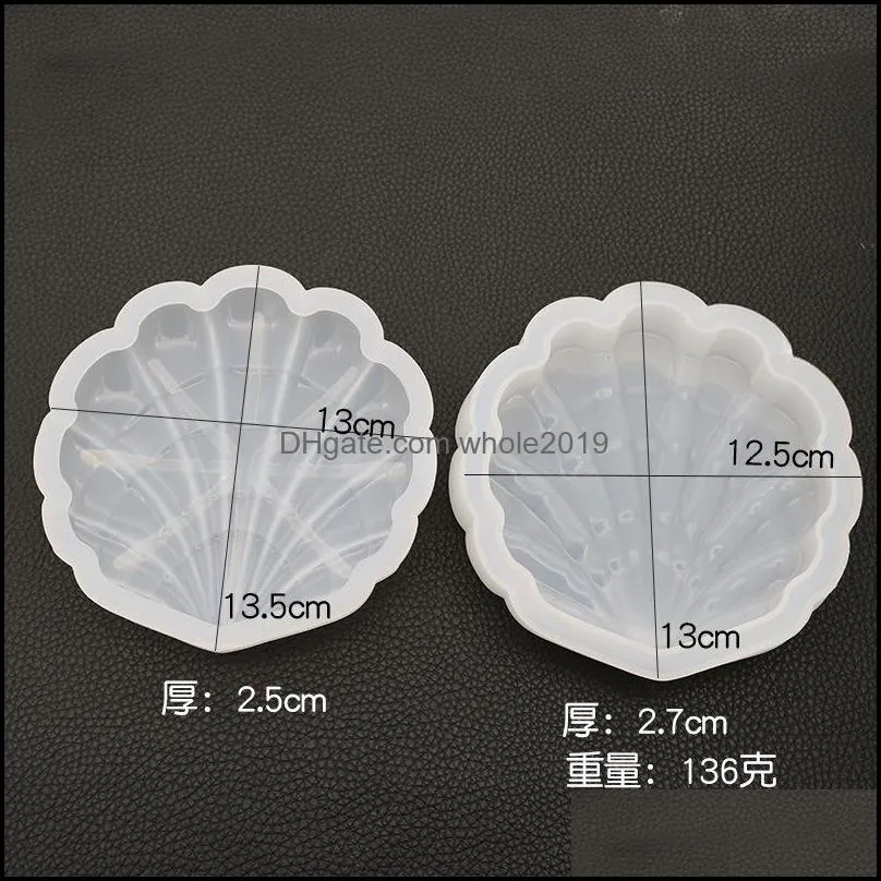 seashell silicone shaker mould diy charm solft clear molds handmade shell storage boxes epoxy resin craft