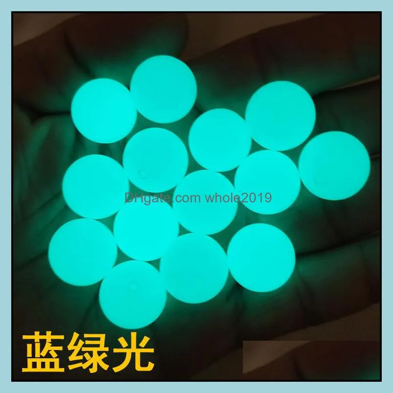 8mm round ball shape luminous stone beads charms fluorescent chakra healing glow in dark for bracelets jewelry accessories