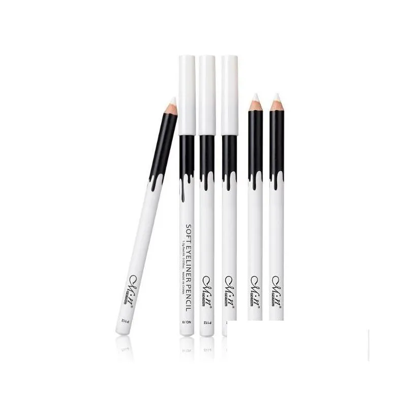 quality white soft eyeliner pencil menow highlight pencil wholesale menow p112 12 pieces/box makeup silky wood cosmetic