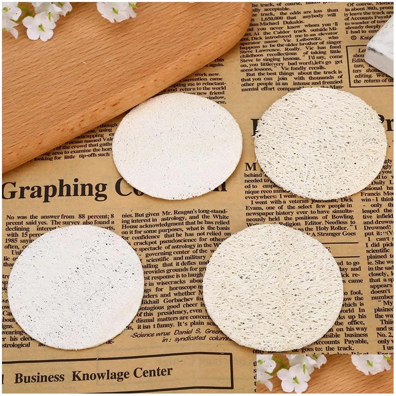 natural loofah facial pads loofah disc makeup remove exfoliating face loofah pad small size luffa loofas